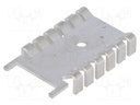 Heatsink: moulded; SOT32; L: 35.6mm; W: 22mm; H: 6.7mm; 21K/W