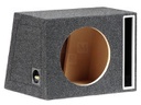 Car loudspeaker enclosure; MDF; black melange; textil; 50l; 300mm