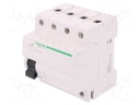 RCD breaker; Inom: 40A; Ires: 30mA; Poles: 4; 400V; Mounting: DIN