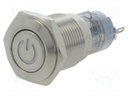 Switch: vandal resistant; Pos: 2; SPDT; 0.5A/220VAC; 1A/24VDC; IP40