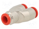 Push-in fitting; Y-Yap spliYYer; -0.99÷20bar; 8mm