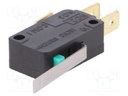 Microswitch SNAP ACTION; with lever; SPDT; 0.1A/125VAC; Pos: 2