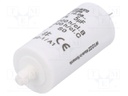 Capacitor: motors, run; 5uF; 425VAC; Ø28x55mm; -25÷85°C; ±5%