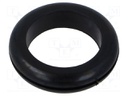 Grommet; black; UL94HB; TPR