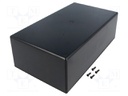 Enclosure: multipurpose; X: 113mm; Y: 197.4mm; Z: 63mm; ABS; black