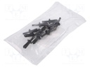 Plastic anchor; 10pcs; Dacia,Mercedes,Renault; L: 15.2mm