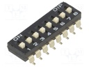 Switch: DIP-SWITCH; Poles number: 8; ON-OFF; 0.1A/50VDC; Pos: 2