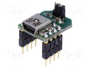 Module: USB; UART; USB B mini,pin strips; -40÷85°C; 5VDC