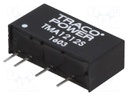 Converter: DC/DC; 1W; Uin: 10.8÷13.2V; 12VDC; Iout: 80mA; SIP; 2.1g