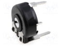 Potentiometer: mounting; single turn,horizontal; 100Ω; 150mW