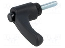 Lever; adjustable; Thread len: 20mm; Lever length: 44mm; -30÷130°C