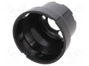 LED lens; round; Mat: PMMA plexiglass; transparent; 11÷19°; Ø: 38mm