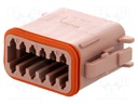 Connector: wire-wire; DT; plug; female; PIN: 12; IP68; Locking: latch