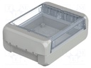 Enclosure: multipurpose; X: 80mm; Y: 113mm; Z: 40mm; BOCUBE; grey