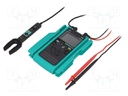 Digital multimeter; LCD,bargraph; VDC: 600mV,6V,60V,600V; 10MΩ/V