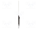 Probe: PT100-type temperature; -80÷300°C; 4mm; <60s