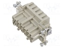 Connector: rectangular; female; EPIC H-BE; PIN: 10; 10+PE; 16A; 500V