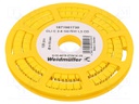 Markers for cables and wires; yellow; Character colour: black