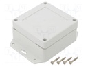 Enclosure: multipurpose; X: 90mm; Y: 90mm; Z: 45mm; ZP; ABS; IP67