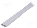 Insulating tube; Mat: silicone; light grey; -30÷200°C; Øint: 12mm