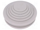 Grommet; TPE (thermoplastic elastomer); grey; -35÷60°C; UL94HB