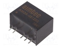 Converter: DC/DC; 3W; Uin: 18÷75V; Uout: 12VDC; Uout2: -12VDC; SIP6