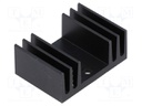 Heatsink: extruded; TO220; black; L: 20mm; W: 29mm; H: 11.5mm; 15K/W