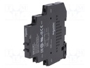 Relay: solid state; Ucntrl: 90÷140VAC; 6A; 24÷280VAC; DIN; 12mm