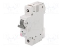 Circuit breaker; 230/400VAC; Inom: 16A; Poles: 1; DIN; Charact: D