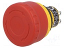 Switch: emergency stop; Stabl.pos: 2; NC x2; 16mm; red; IP65; Pos: 2