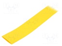 Heat shrink sleeve; glueless; 2: 1; 25.4mm; L: 10m; yellow