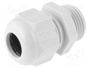 Cable gland; M20; IP68; Mat: polyamide; grey