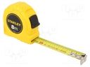 Measuring tape; L: 8m; Width: 25mm; Enclos.mat: plastic; Class: II