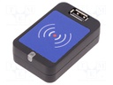RFID reader; antenna; 60x39x16.5mm; USB; 4.3÷5.5V; Range: 100mm