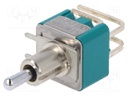 Switch: toggle; Pos: 3; DPDT; ON-OFF-ON; 6A/125VAC; 6A/6VDC; 20mΩ