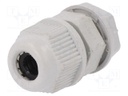 Cable gland; PG7; IP65; Mat: polyamide; grey