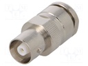 Connector: C; plug; female; silver plated; Insulation: teflon; 50Ω