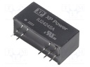 Isolated Board Mount DC/DC Converter, Regulated, ITE, 1 Output, 2 W, 24 V, 83 mA