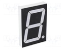 Display: LED; 7-segment; 56mm; 2.3"; No.char: 1; blue; 280mcd