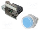 Switch: push-button; NO; 3A/240VAC; 0.55A/125VDC; 22mm; blue; IP66