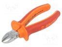 Pliers; side,cutting,insulated; 140mm