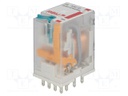 Relay: electromagnetic; 4PDT; Ucoil: 125VDC; 6A/250VAC; 6A/24VDC