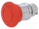 Switch: emergency stop; Stabl.pos: 2; 22mm; red; Illumin: none; IP66