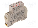 Timer; SPDT; 250VAC/5A; 24÷230VAC; 24÷48VDC; DIN