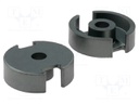 Core: ferrite; P; Mat: 3F3; 2000nH; 3.2g; 495mm3; 25.1mm2; A: 9.5mm