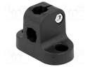 Mounting base; D: 12mm; S: 10mm; polyamide