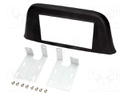 Radio mounting frame; Iveco; 2 DIN; black