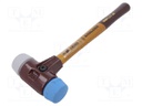 Hammer; 325mm; W: 115mm; 620g; 40mm; round; elastomer; wood; SIMPLEX