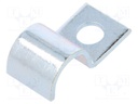 Screw mounted clamp; ØBundle : 11mm; Ømount.hole: 6mm; W: 14mm