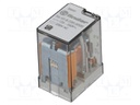 Relay: electromagnetic; DPDT; Ucoil: 230VAC; 12A/250VAC; 12A/30VDC